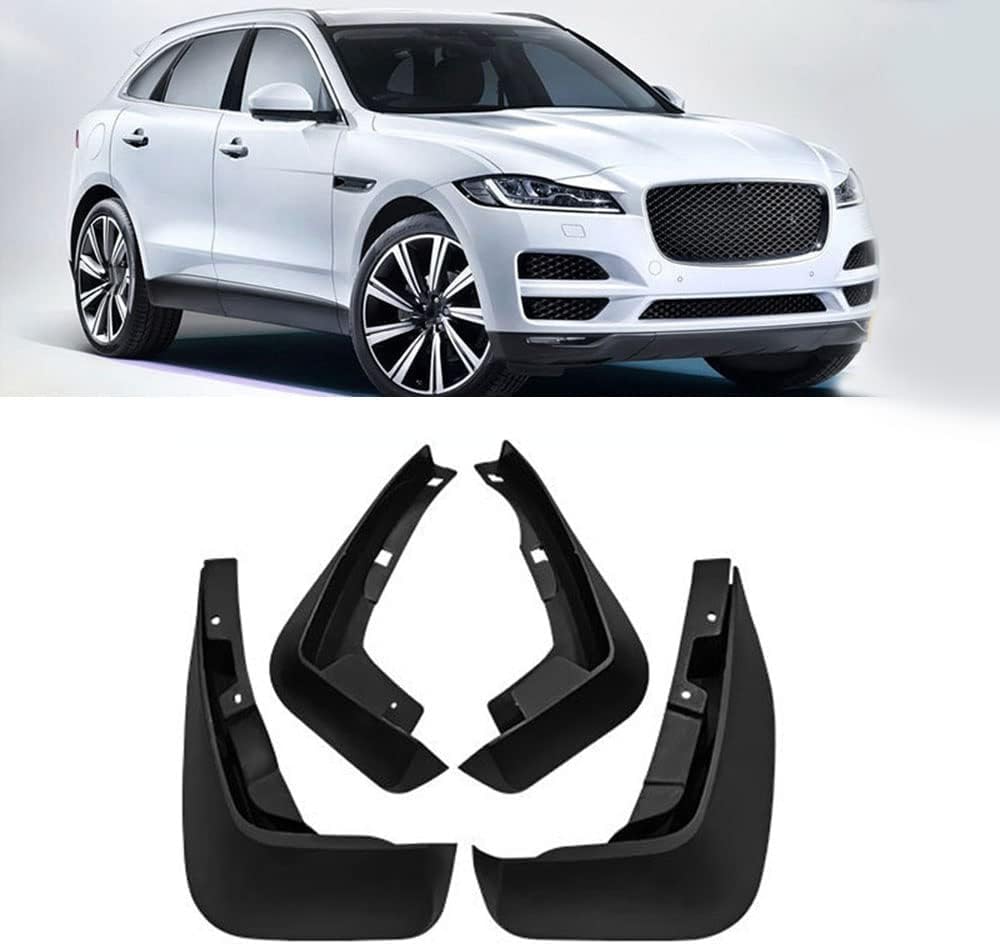 RESKIU 4PCS Mud Flaps for Jaguar F-PACE 2016-2021, Splashproof No Drill Easy Install Front Rear Wheel Protection Fender Mudflaps All-Weather Splash Guards