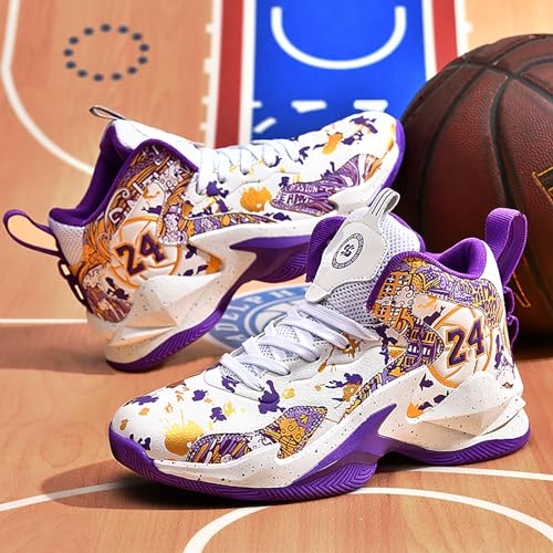 Boys Basketball Shoes Breathable Indoor Athletic Shoes Youth Outdoor Fashion Sneakers Comfortable Basketball Shoes for Girls4