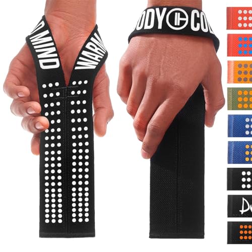 Image of WARM BODY COLD MIND V1 Lifting Wrist Straps for Olympic Weightlifting - Rated at 660 lb - Hand Wraps for Powerlifting, Weight Lifting, Bodybuilding Functional /Cross Training, Deadlift Gym Bar, Cotton