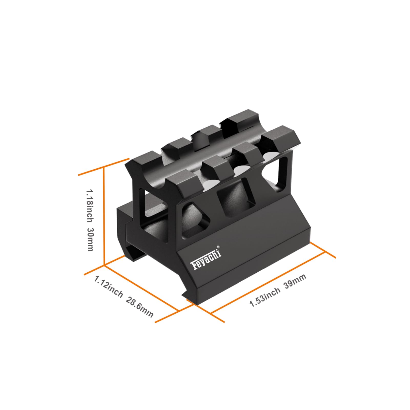 Feyachi 1 Pulgada Riser Mount, Picatinny Riser Mount para Red Dot Sights, Riflescopes, y Ópticas Sólo para Actividades Deportivas
