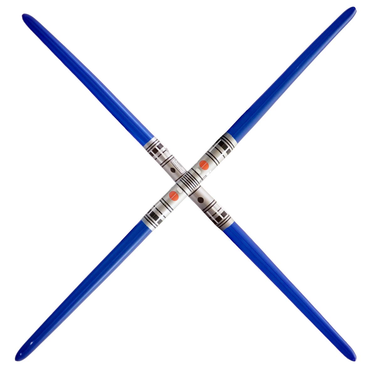 2 Premium - 2-Blade Blue Inflatable Light Saber Swords, Lightsaber, Party, Gift, Action Play, (Blue 2-Blade)
