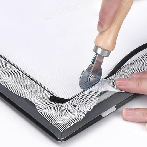 Image of Serplex Spline Roller Tool, Dual-Head Mosquito Mesh Repair Kit | Seats Spline Neatly, Helps Repair Loose Mesh Edges, Dual Heads for Window and Door Frames, Handheld Design