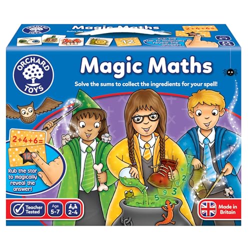 Orchard Toys Magic Maths  Magic Ink Reveals the Answer Educational Maths Game Practice Addition and Subtraction Ages 5-7