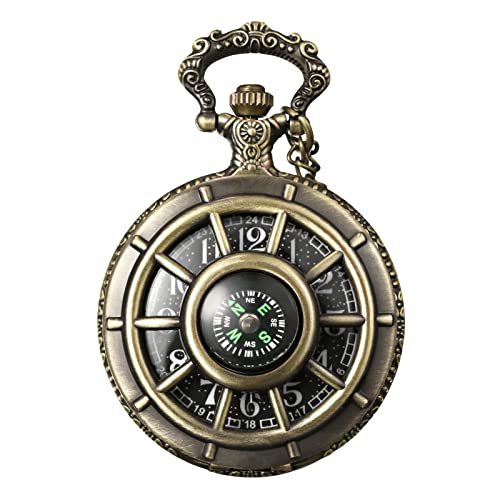 MORFONG Ruder Design Taschenuhr Quartz Herren Bronze Taschenuhren Für Männer Frauen Kinder Geburtstags Weihnachten Geschenk mit Kasten & Halskette MORFONG Ruder Design Taschenuhr Quartz Herren Bronze Taschenuhren Für Männer Frauen Kinder Geburtstags Weihnachten Geschenk mit Kasten & Halskette