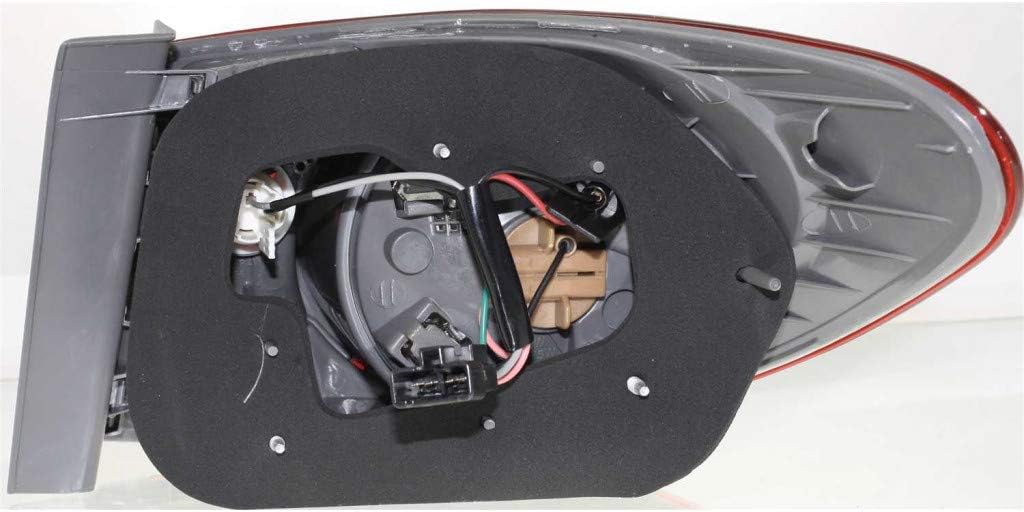 CarLights360 For Hyundai Elantra 2007 2008 2009 2010 Tail Light Assembly Outer Driver Side DOT Certified | HY2804108 | 92401-2H050