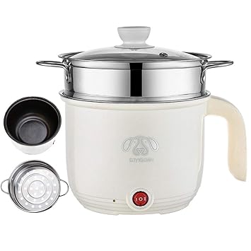 Wxvimi upgraded version of double-layer electric hot pot, 1.8L double-speed multi-function electric pot, 