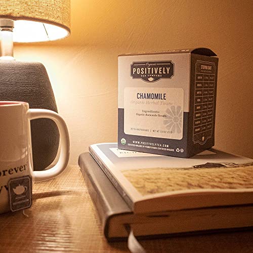 Image of Organic Positively Tea Company, Chamomile Herbal Tea Bags, 20 Count