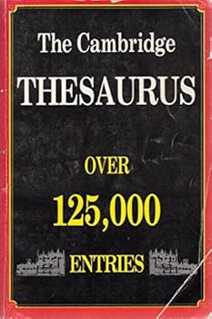 Paperback The Cambridge Thesaurus Book