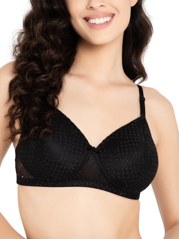 clovia Women Lace Solid Padded Full Cup Wire Free Everyday Bra-picture-34