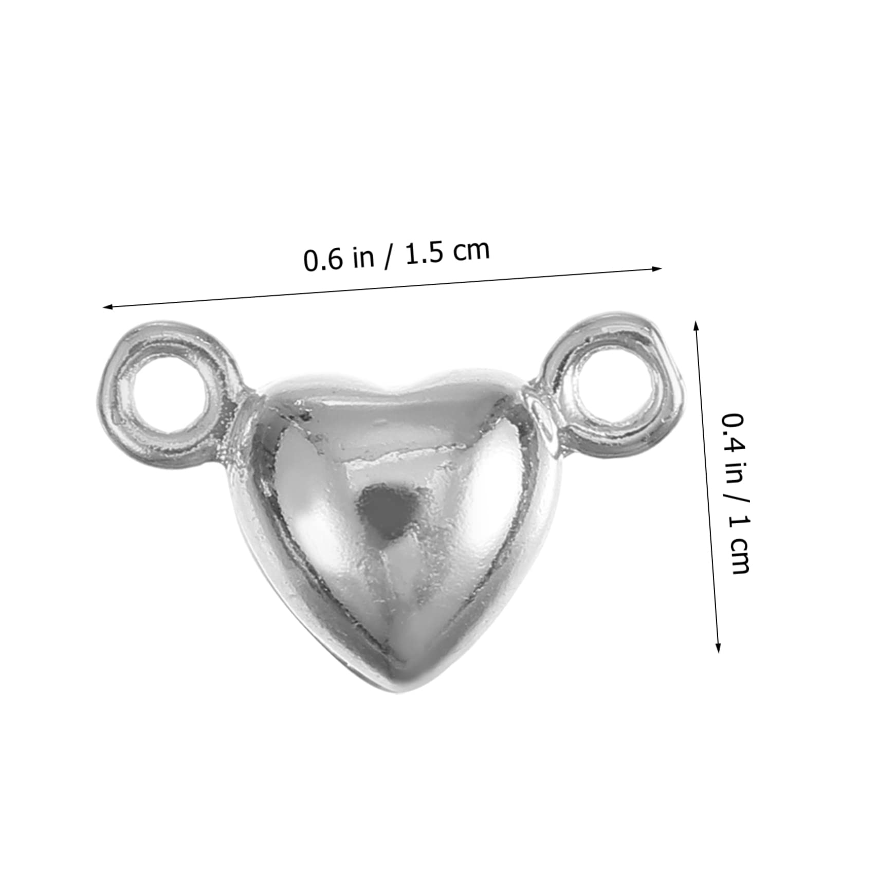 ARTIBETTER 30stücke Herzform Magnetverschluss Für Schmuck Schmuckverschlüsse Für Armbänder Und Langlebigem Für Einfache Handhabung Und Stilvolle Designs