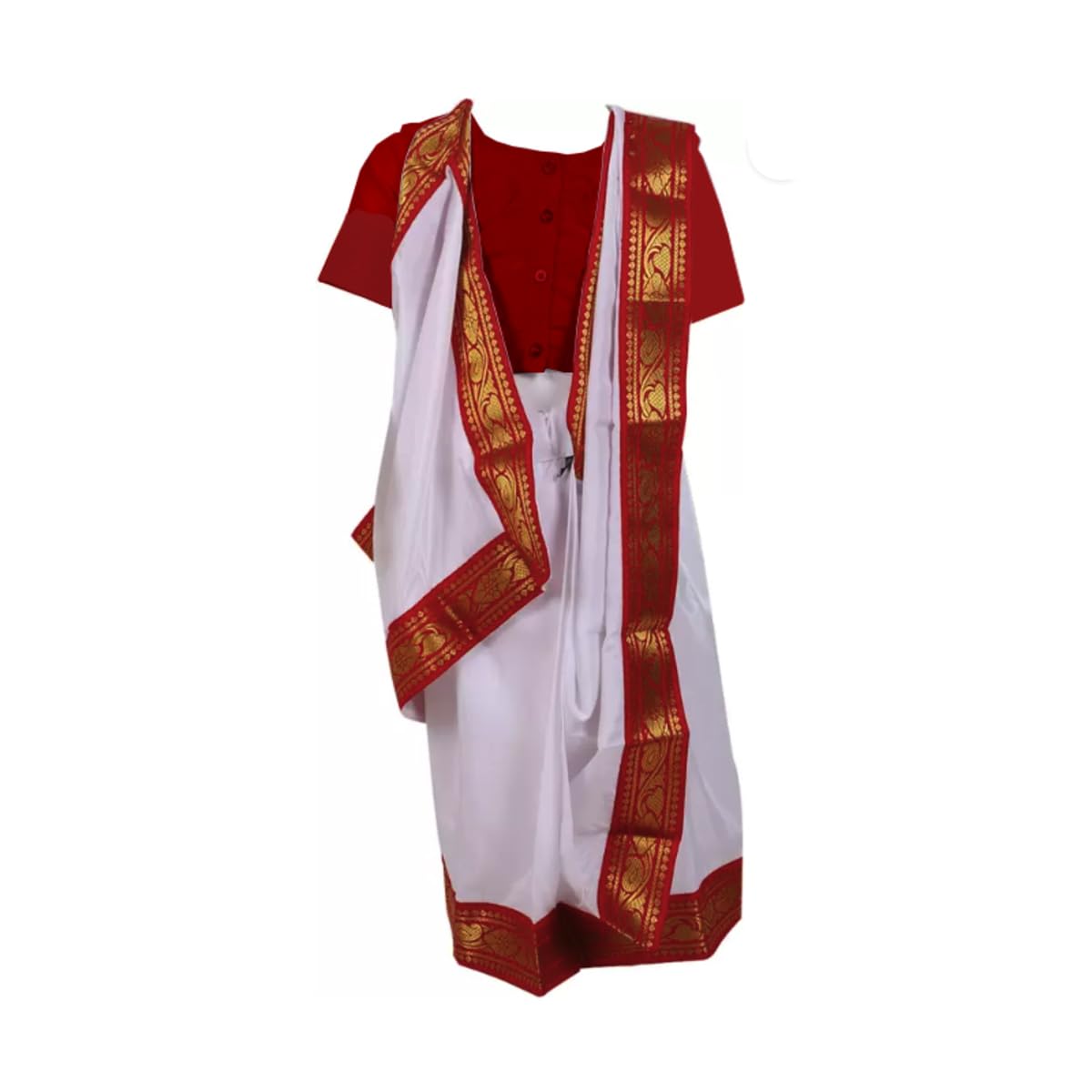 Bengali Saree for Girls and Women, Semi stitched