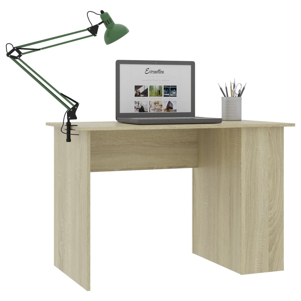 Fengshui Biurko dąb Sonoma 110 x 60 x 73 cm materiał drewnopochodny