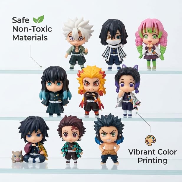 Image of Anime Style Mini Action Figure Set of 10 | Chibi Collectible PVC Figures | Desktop Decoration Toy for Kids & Collectors (Naruto)