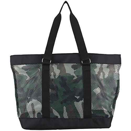 Eastsport Mesh Tote Waterproof Beach Bag for Shopping Vacation Swimming Family Travel Essentials4