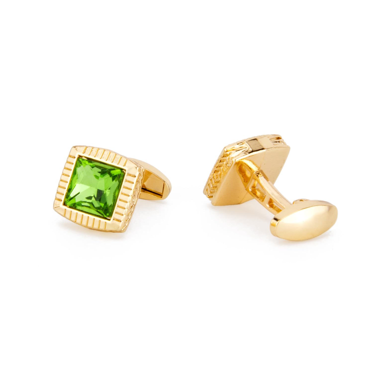 UJOY Vintage Cufflinks with Colorful Stones Green Fashion Accessories for Men in Gift Box Valentine Day Gift Anniversary Wedding (B0D14VSFL6) Amazon Price History, Amazon Price Tracker