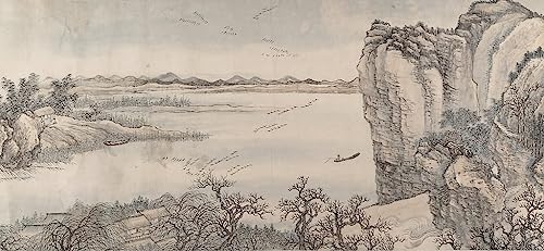 Art mural paysage Yan Wengui impression moderne de 60x90cm