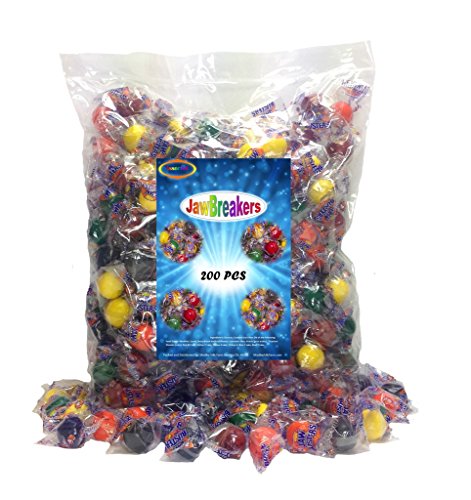 Assorted Jawbreakers 200 Individually Wrapped Jaw Buster Candy