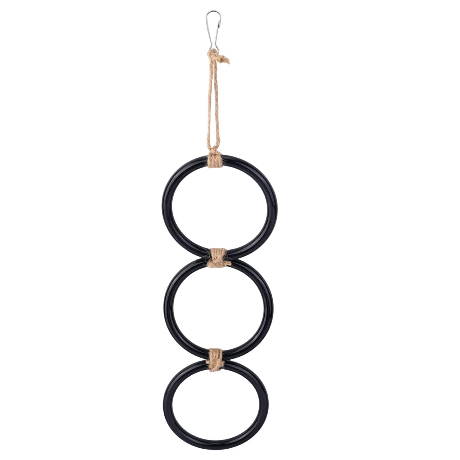 Tinoaly Snake Enrichment Ring Chain, Snake Enclosure Tank Cage Climbing Accessories Resin Playground Enrichment Climbing Toys for Ball Python Corn