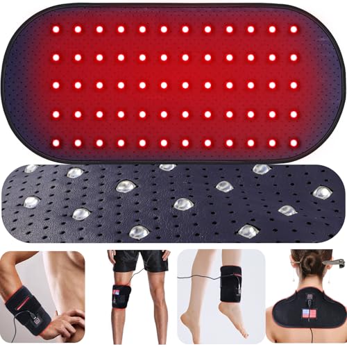 Red-Light-Therapy-for-Body,2025 Upgraded 4 Modes Near Infrared Light for Body Pain Relief,High-Efficiency Spherical Lamp Dual-Wave(660nm&850nm)LEDs,Corded-electric for Effective Therapy(12.4" x 6.1")