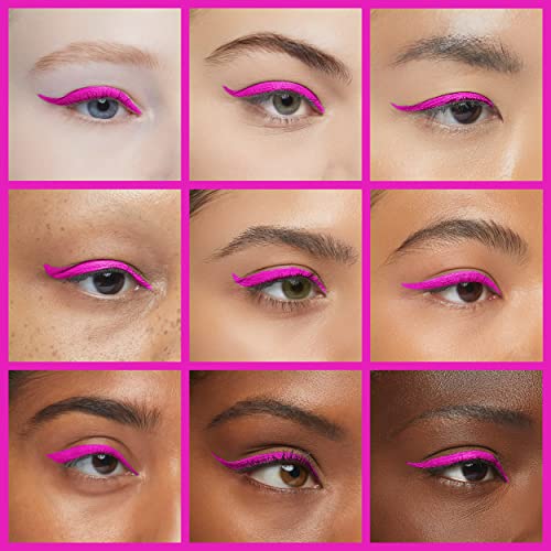 Dnm Cat Eye Makeup Waterproof Neon Colorful Liquid Eyeliner Pen Make Up Comestics Long-Lasting Black Eye Liner Pencil Makeup Tools (Pink) 1 #TOP3