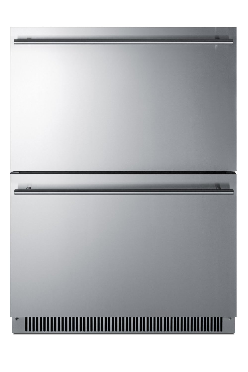 Summit 24” Two Drawer Freezer, 3.54 Cu.Ft. Capacity, ADA Compliant, Energy Star, Stainless Steel, Panel Ready Capable*- Adfd2d24 (*Panels Not Included) on Fridge.com - View 1