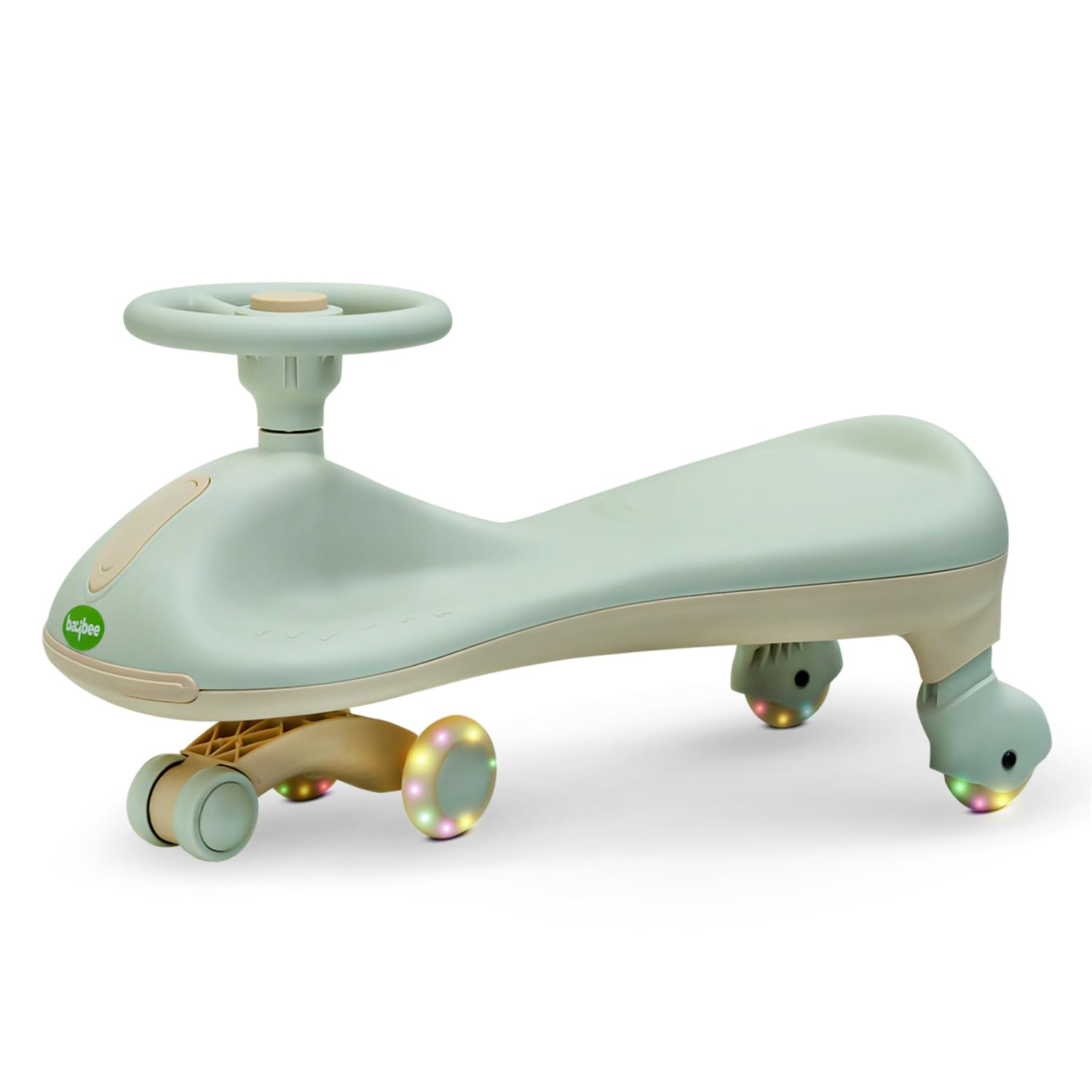 BAYBEERide on Swing Car for Kids, Twister Magic With PU Led Wheels, Music | Push Ride on Toy for 3 to 8 Years Boy Girl (Blue)