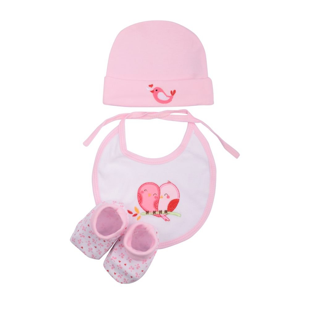Morisons Baby Dreams Apparels Set (Pink, Pack of 3)-image-48