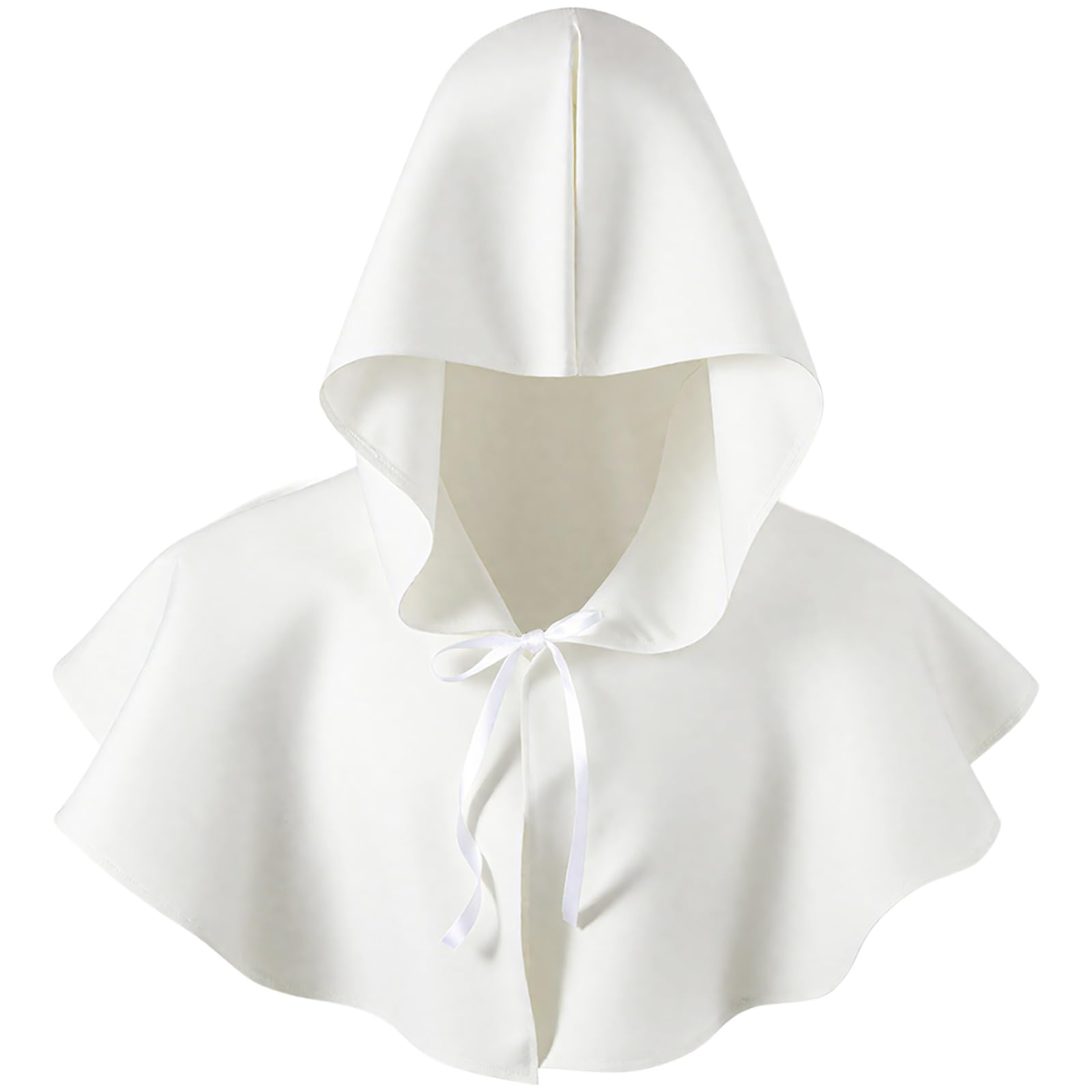Boyiee Medieval Hood Cowl Halloween Costume Grim Cloak Plague Doctor Hat Cowl Pagan Cosplay Accessory