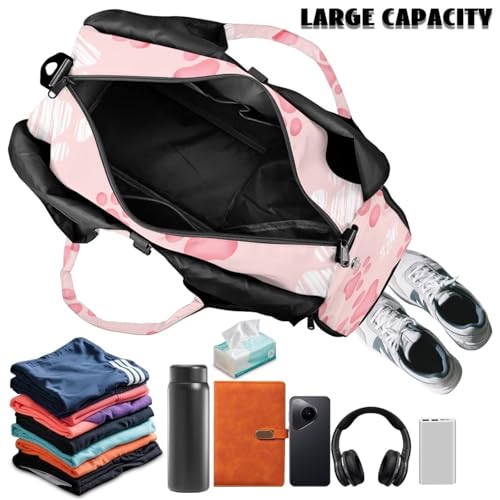 GLENLCWE Women's Gym Bag Hygienic Yoga Mat Bags Waterproof Sports Duffel Bags with Yoga Mat Holder Shoulder Bag for Sport4