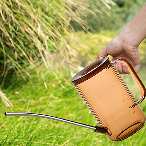 Jodsen Gietkan,1L acryl lange plantenuitloop waterfles voor tuin,Transparante sproeier pot spuitgereedschap voor buiten… - Image 5