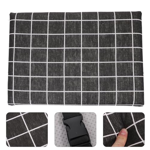 Cojín para silla de cocina antideslizante de algodón gris 8