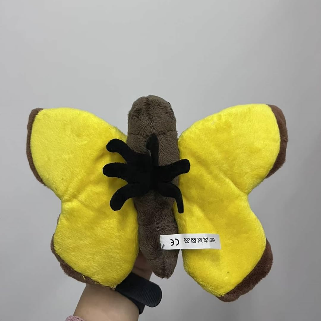 Realistic Butterfly Plush - 30cm Butterfly Stuffed Animal - Plushy and Squishy Pillow Toy - Cute Moth Animal Plushie Toys Gift(yellow) - Image 4
