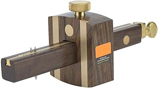 Marhynchus Cutting Gauge Woodworking Project Kits Marking Tools Mark Scraper Scribers Ebony+Pure Copper 8 inch Line Drawing Measuring Tools Scribing Gauge