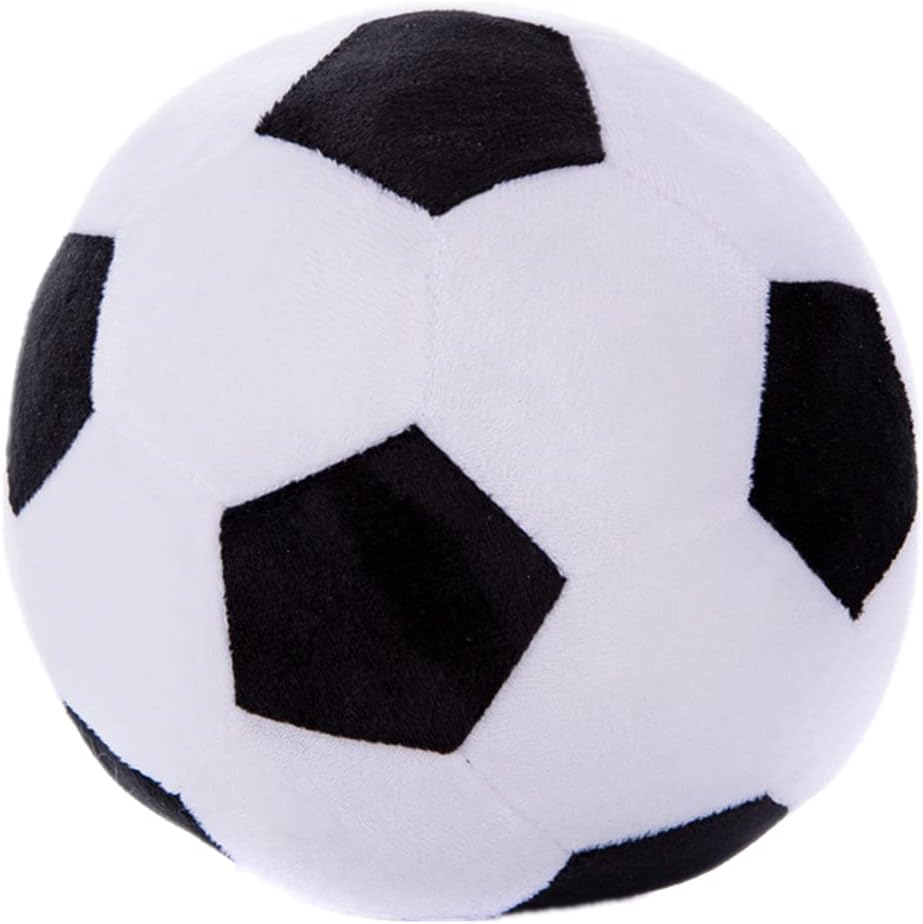 Stuffed Soccer Balls Plush for Kids Boy, Baby, Soft Football Plushie Toy Doll 9"