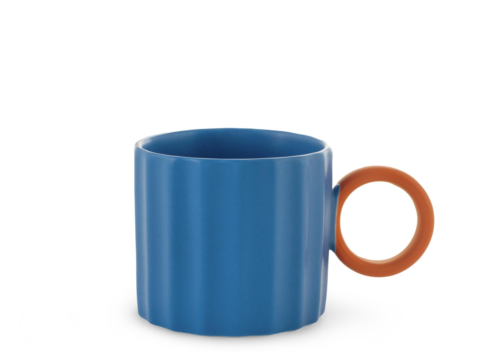 H&H – Set de 6 tazas de té Delight, new bone china 250 ml, colores surtidos, con asa redonda en contraste, elegantes y aptas para uso diario