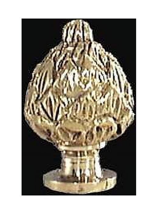Image of B&P Lamp Brass Finial 1 /4-27F Threaded Base for Standard Lamp Harps