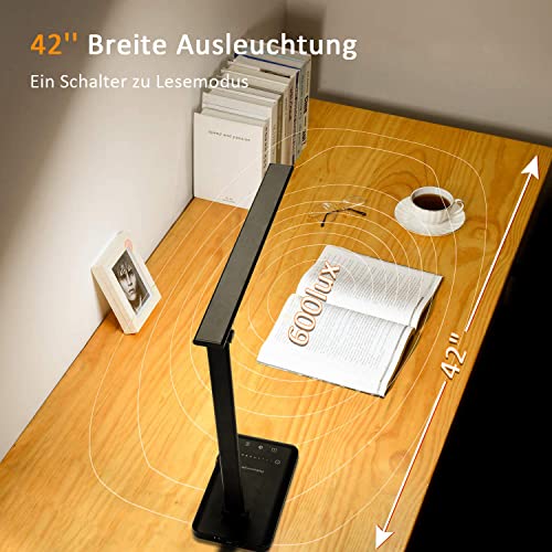 Schreibtischlampe-LED-LINTRY-Tischlampe-Kabellos-5-Farb-10-Helligkeitsstufen-Dimmbare-Tischleuchte-Leselampe-Augenfreundliche-Touch-Bedienung-Ladefunktion-Schreibtisch-Lampe-Ohne-Kabel-Schwarz