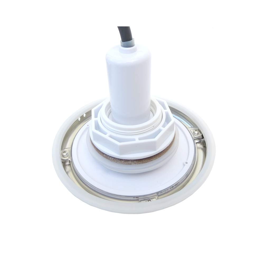 LED Pool Scheinwerfer 12V 18W Blende AISI316 D160 1,5" AG 4m Kabel RGB Multicolor mit Wandfitting