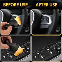 Amrules 2 Pcs Car Interior Detailing Brush Cleaning Tools, Brown — image 4