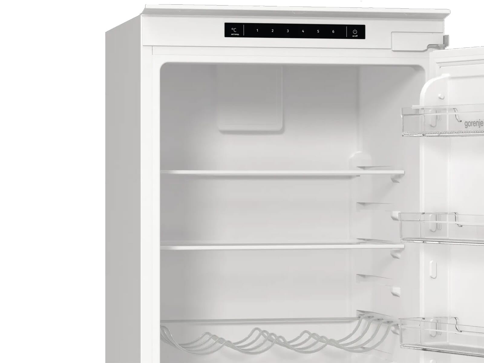 Gorenje Einbau-Kühl-Gefrierkombination, 281 Liter, NoFrost DualAdvance, Umluft-Kühlsystem, Edelstahl, Weiß, Einfarbig, 194 cm Nische