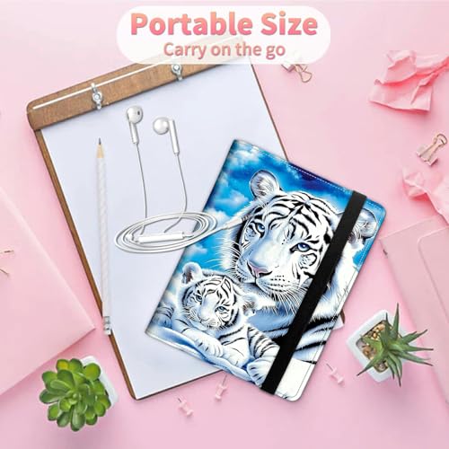 Image of Photo Album 4x6 120 Pockets Photos with Strong Elastic Band, Small Mini Albums Sheet Protector Folder for Photos, Album for Family Wedding Women Men Baby Vacation Gift, White Tiger
