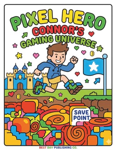 Pixel Hero: Connor's Gaming Universe: A Video Game Coloring Book image 2