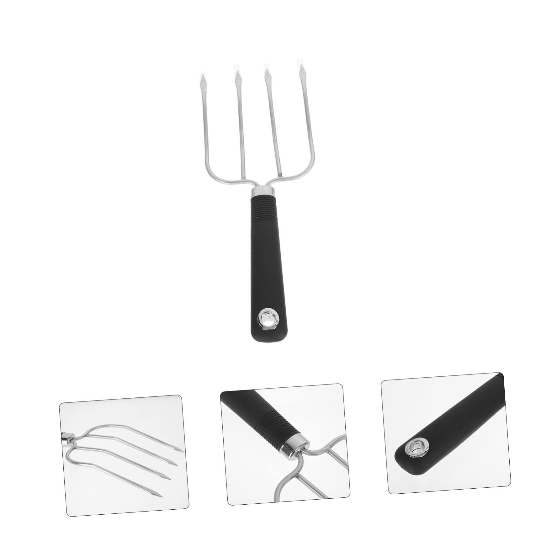 Toyvian 3 Pezzi Barbecue Inossidabile con Ergonomico Antiscivolo Strumento per Grigliate Leggera e Portatile per Carne e Arrosti