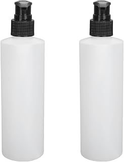 2Pcs Massage Oil Warmer Pump Dispenser, 250ml Refillable Massage Oil Pump Bottle with Reusable Cream Pump, Leak-Proof Pump Dispenser for Massage Oil, Lotion, Shampoo