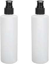 Generic 2 Pcs 250ML Refillable Massage Oil Heating Pump Dispenser Bottle White Bottle for Shampoo Cream Lotion