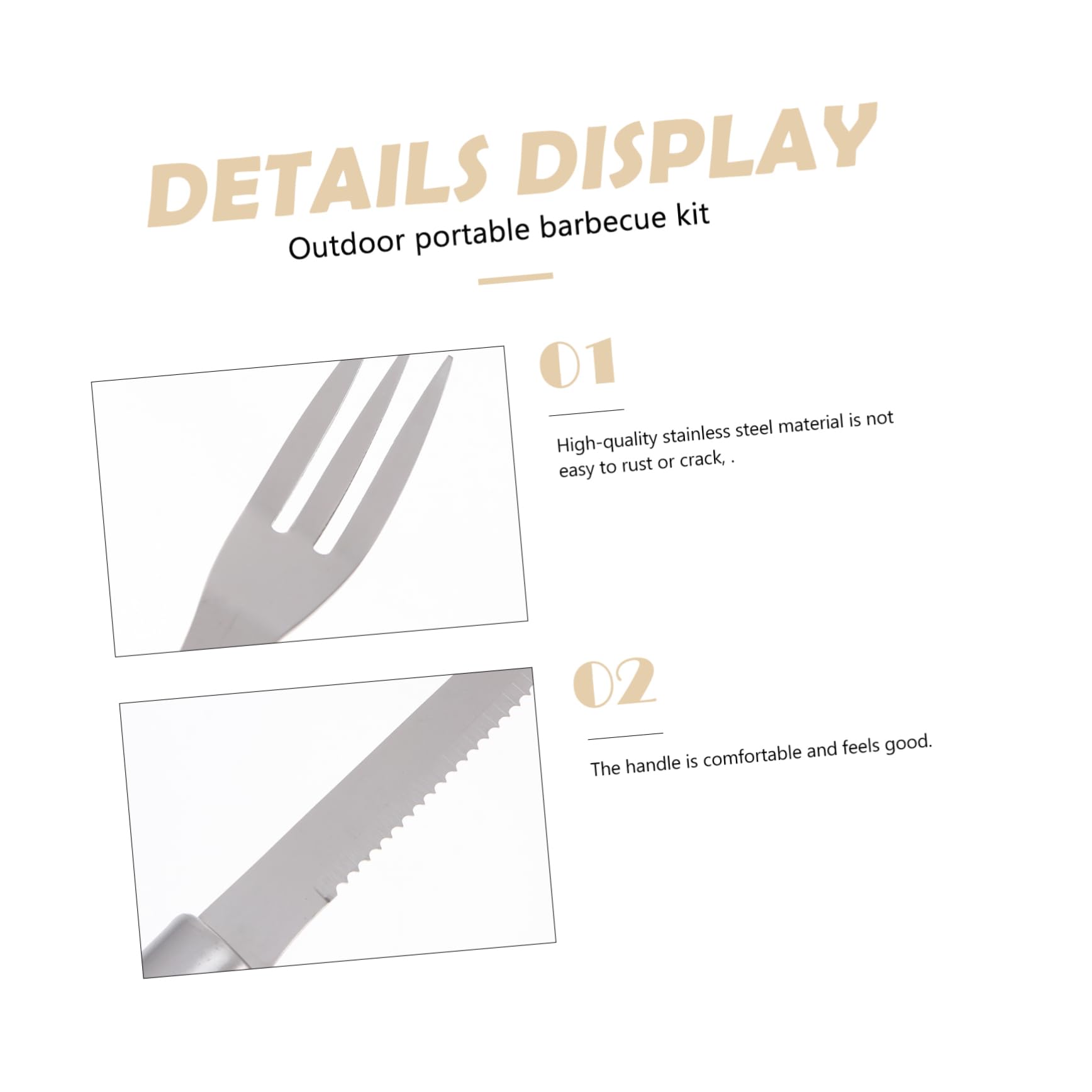 1Set Kit Utensili Bbq Portatili Inossidabile Set Completo per Barbecue All con Oxford Accessori per Grigliate Picnic e