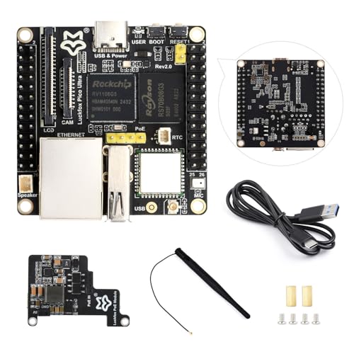 Luck-fox Pico Ultra RV1106 Micro Development Board Integrates Arm Processors con EMMC con PoE Module and Onboard WiFi 8 GB linux
