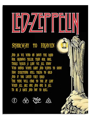 Stairway to Heaven Lyrics Wall Art Print