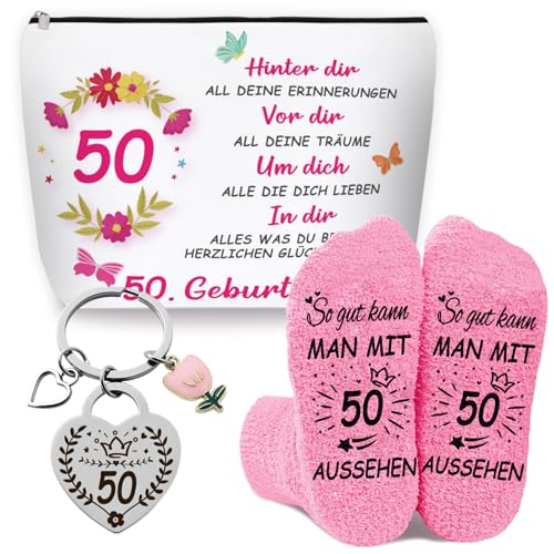 WAMIOKAGRO Geschenke zum 50 Geburtstag Frau, Geburtstagsgeschenk...