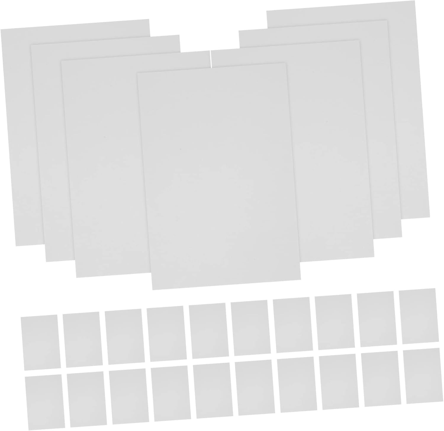 NUOBESTY 100pcs Diy Blank Cards Portable Note Cards for Students Travelers Office Workers Teachers Double-sided Word Thickened Note Supply